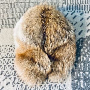 Pink Tartan Detachable Coyote Fur Collar